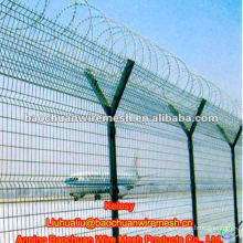 High strengthen and security Y post low carbon steel wire airport fence